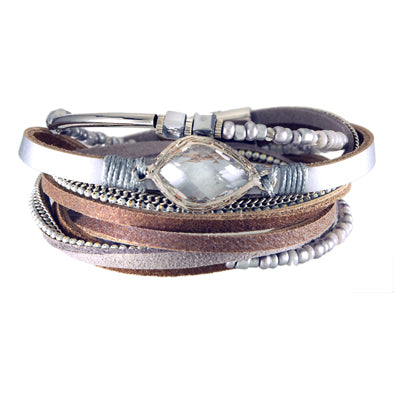 Leatherette Wrap Bracelet | 411032398365