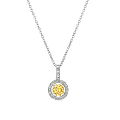 Diamondess Canary CZ Necklace | Style: 433020025003