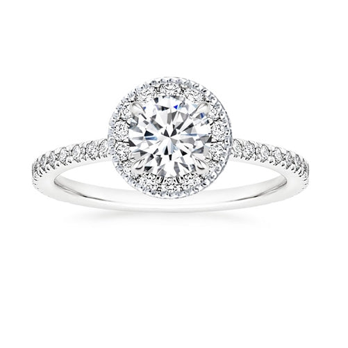Diamondess Round CZ w/Pave Ring | 
Style: 433071387000