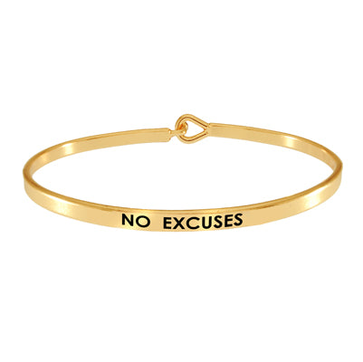 "NO EXCUSES" Bangle | Style: 411032426806