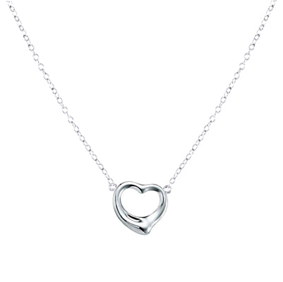 Open Heart Sterling Silver Necklace | Style: 413022761801