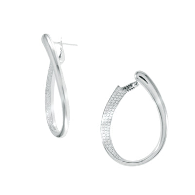 Sterling Silver/Pave Earring | Style: 413062825484
