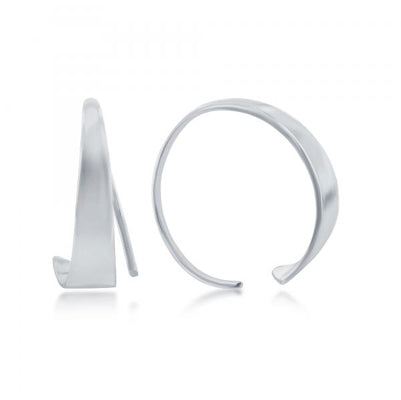 Sterling Silver Half-Hoop Earring | Style: 413062677316
