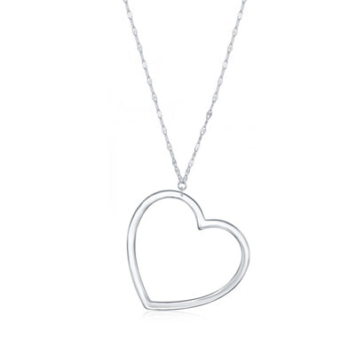 Sterling Silver Heart Necklace | Style: 413022681354