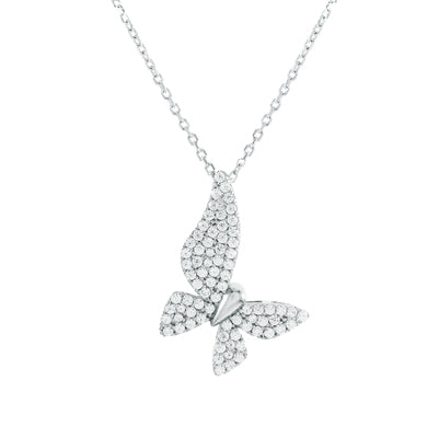 Diamondess Pave Butterfly Necklace | Style: 444023301077