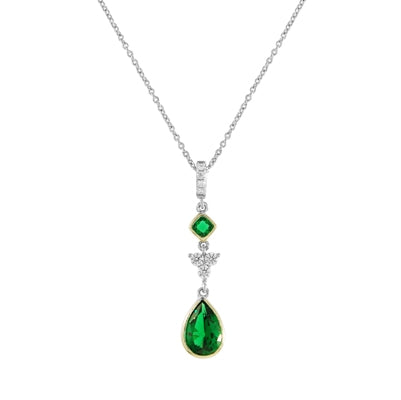 Diamondess Emerald CZ Necklace | Style: 444023324305