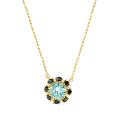 Diamondess Aqua, Blue CZ Necklace | Style: 444023350752