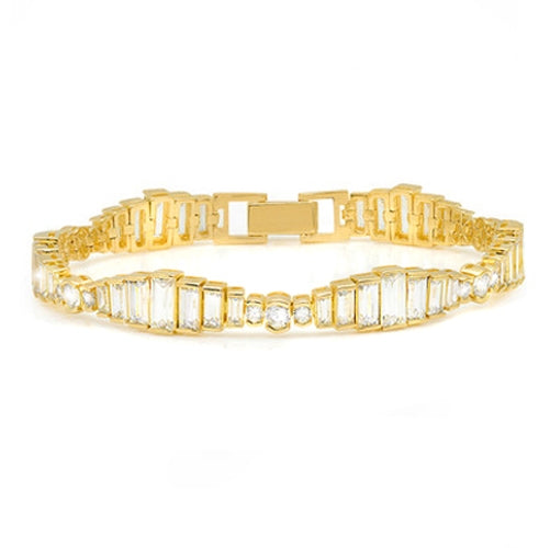 Diamondess Graduated Baguette CZ bracelet | Style: 444031252374