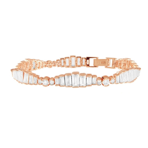 Diamondess Graduated Baguette CZ bracelet | Style: 444031253381