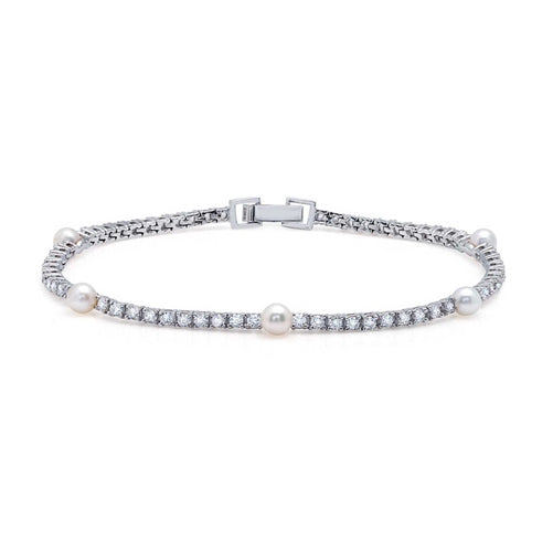 Diamondess CZ & Pearl Bracelet | Style: 444031322292