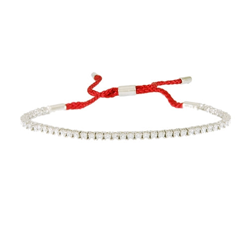 Diamondess Red Pullrope Tennis Bracelet | Style: 444031438277