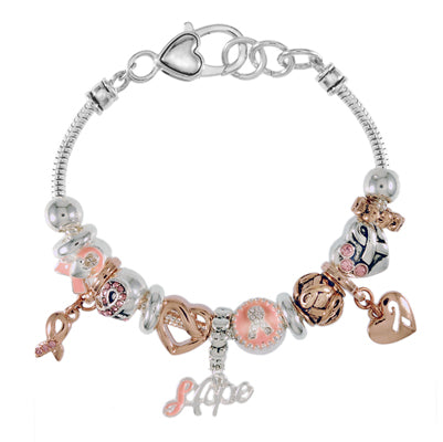 Pink Ribbon Charm Bracelet | Style: 411032474542
