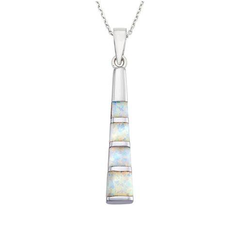 Sterling White Opal Inlay Necklace | Style: 446022953905