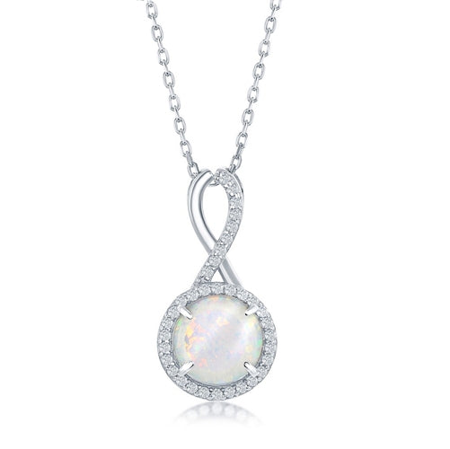 Sterling White Opal Necklace | Style: 446022961981