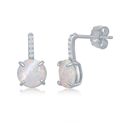 Sterling White Opal Stud Earring | Style: 446062902116