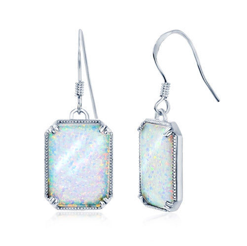 Sterling White Opal Drop Earring | Style: 446062907161