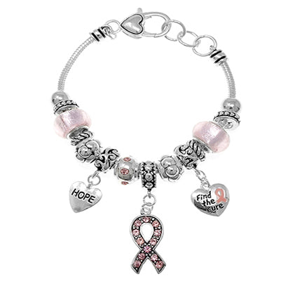 Pink Ribbon Charm Bracelet | Style: 411032482990