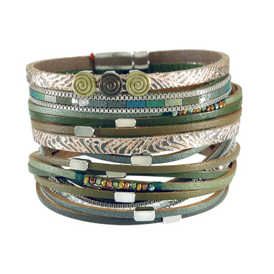 Leatherette Cuff Bracelet | Style: 411032810156
