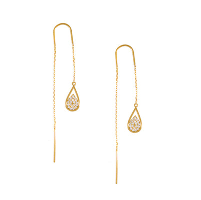 Diamondess CZ Earrings, Gold Overlay | Style: 444062435924