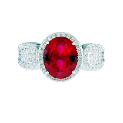 Diamondess Ruby CZ Ring | Style: 444072368000