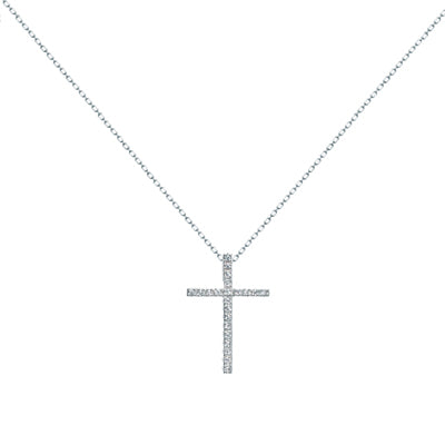 Diamondess Micro Pave Cross Necklace | Style: 433020119009