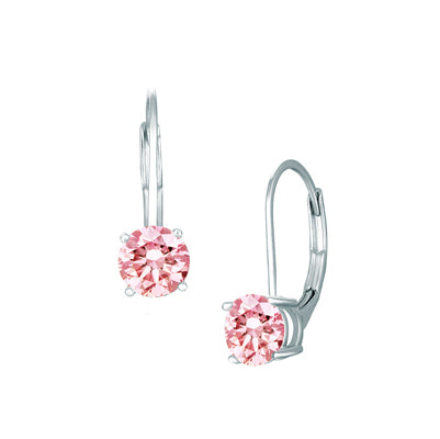 Diamondess Pink CZ Drop Earrings | Style: 444061380118