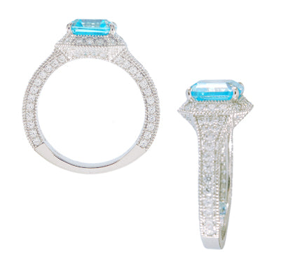 Diamondess Aqua CZ Ring | Style: 444071179000