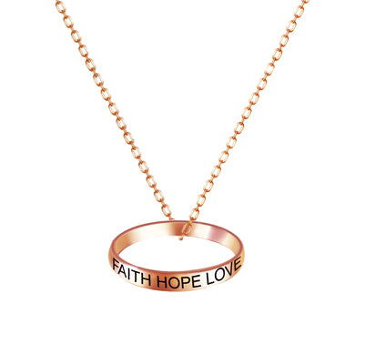 FAITH HOPE LOVE Necklace | Style: 411023063715