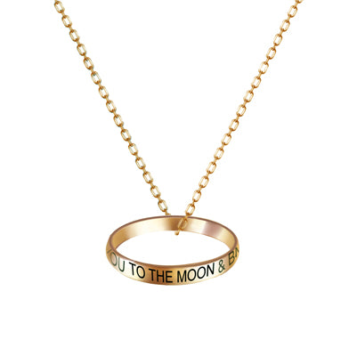 I LOVE YOU TO THE MOON AND BACK Necklace | Style: 411023064708