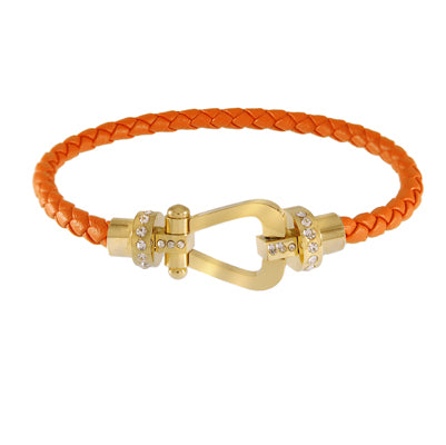 Pave Accent Leather Cable Bracelet | Style: 411033157564