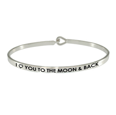 "I LOVE YOU TO THE MOON AND BACK" Bangle | Style: 411033256884