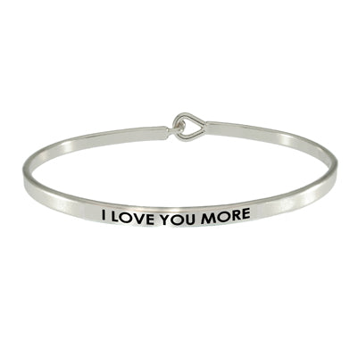 "I LOVE YOU MORE" Bangle | Style: 411033260921