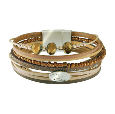 Leatherette Cuff Bracelet | Style: 411033270423