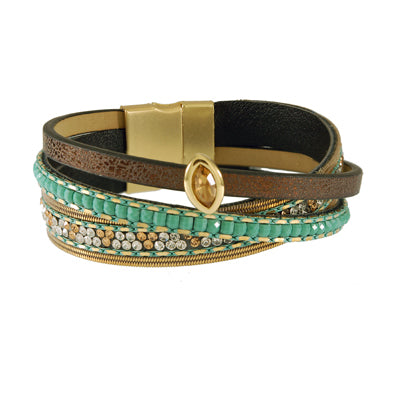 Leatherette Cuff Bracelet | Style: 411033274478