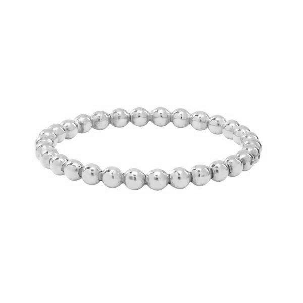 Beaded Stackable Ring - Silver - Style No: 8307-0013